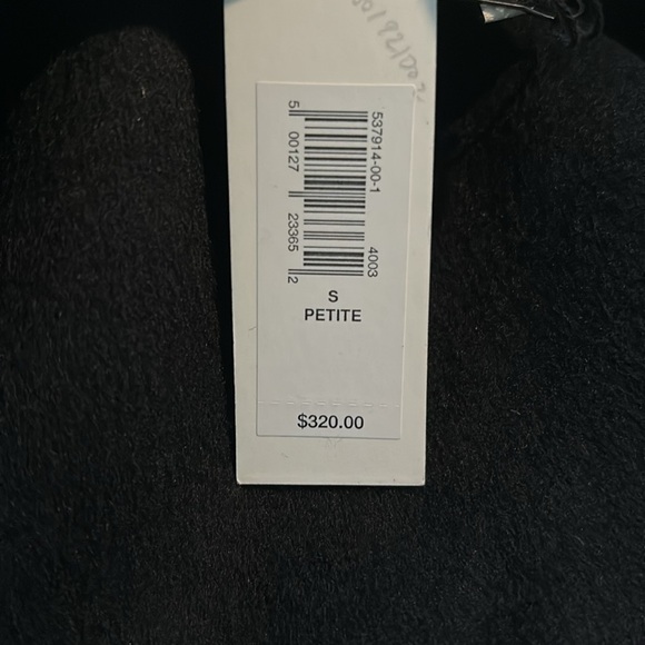 NWT Banana Republic Black Double Faced Wrap Coat Size Small Petite. - Picture 7 of 12